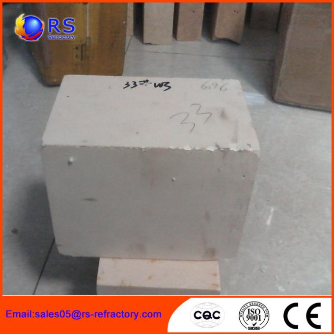 AZS 33 Zirconia Corudum Fire Clay Bricks For Glass Furnace , High Strength